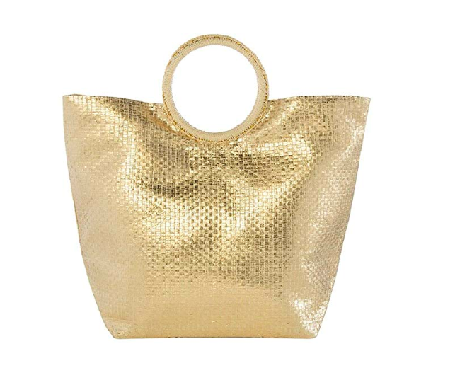 Emily Simpson's Gold Beach Bag