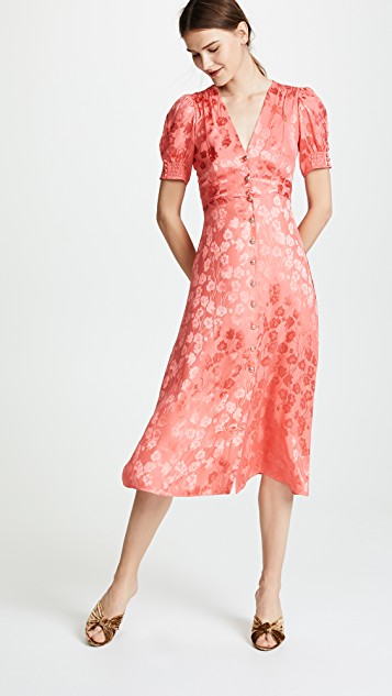 Kyle Richards' Coral Floral Dress