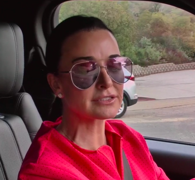 Kyle Richards Pink and Purple Ombre Sunglasses