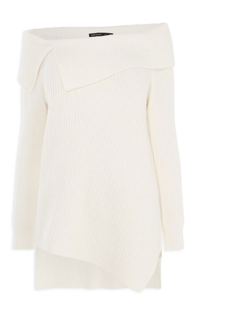 Hoda Kotb's White Asymmetrical Sweater