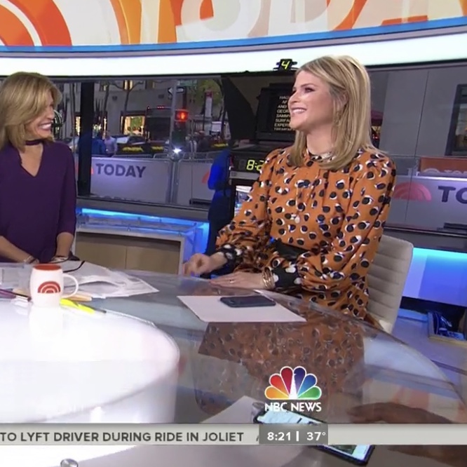 Jenna Bush Hager's Orange Polka Dot Dress