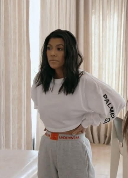 Kourtney Kardashian's Grey Sweatpants