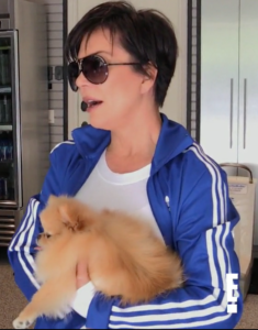 Kris Jenner's Royal Blue Track Jacket