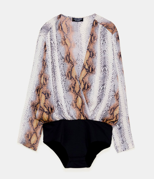 Zara deals snake bodysuit