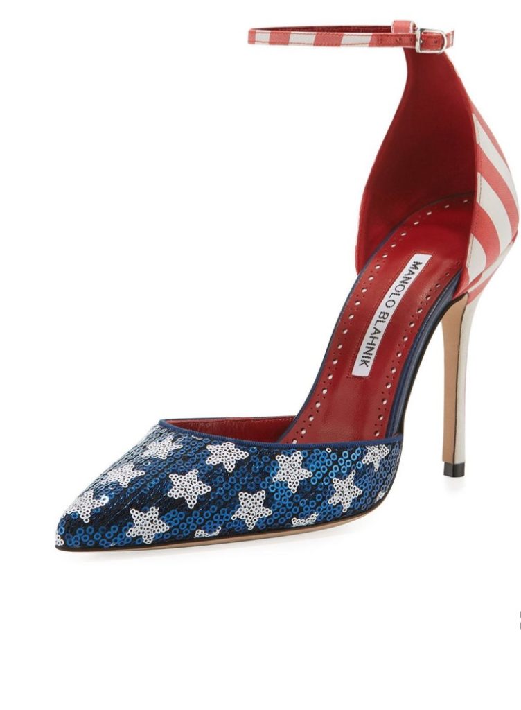 Marlo Hampton's Red White and Blue Pumps
