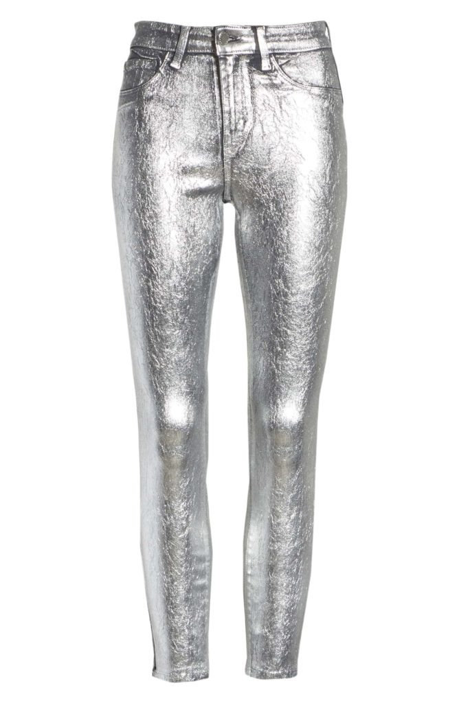 Ramona Singer's Silver Metallic Jeans