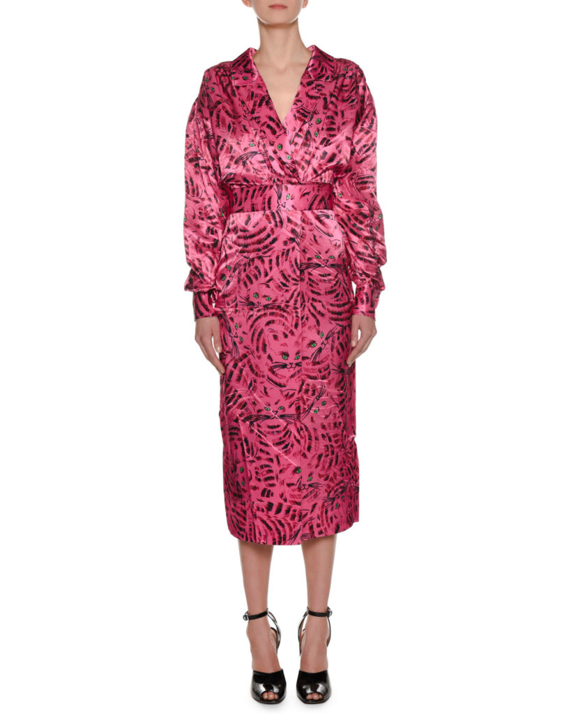 Erika Jayne Girardi's Pink Printed Robe Dress