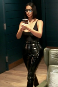 Kim Kardashian West's Black Leather Pants