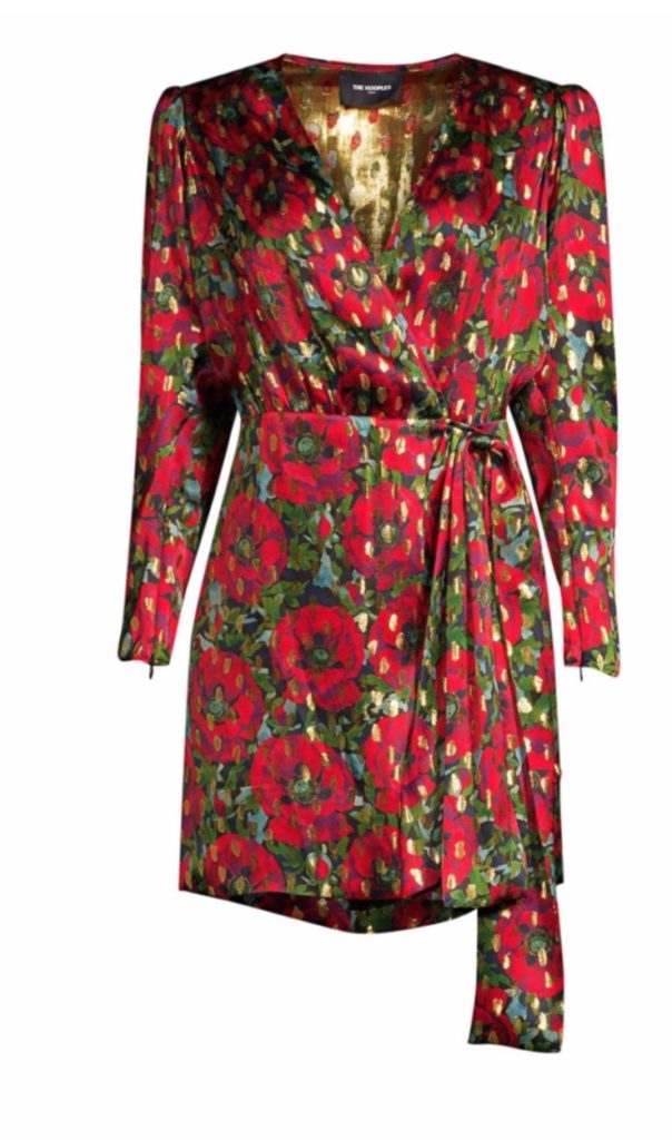 Morgan Stewart's Floral Wrap Dress
