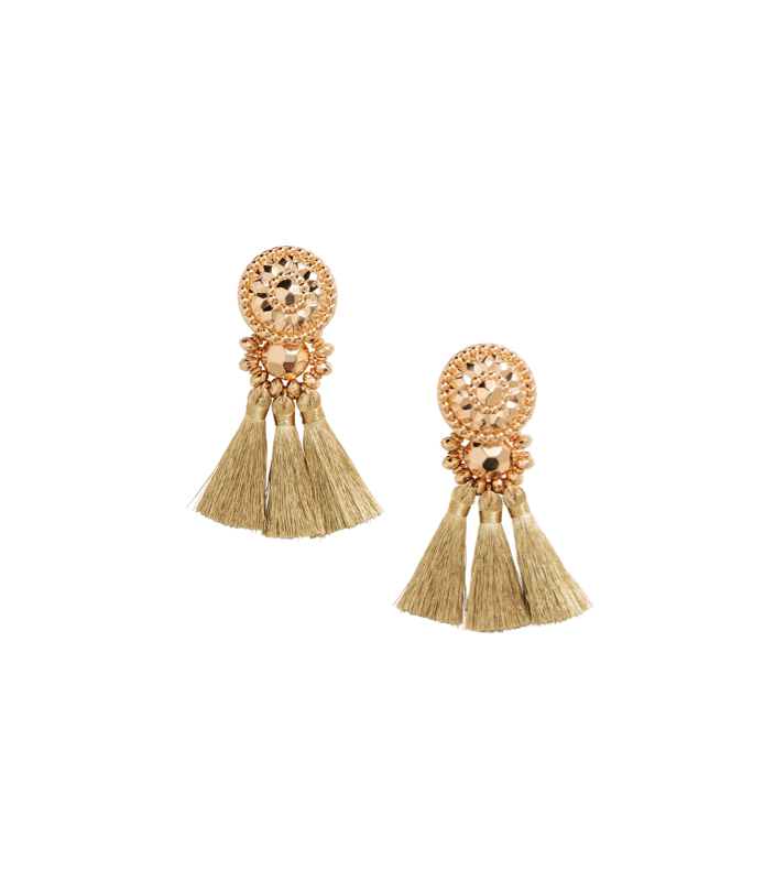 Alexis Rose's Gold Tassel Earrings