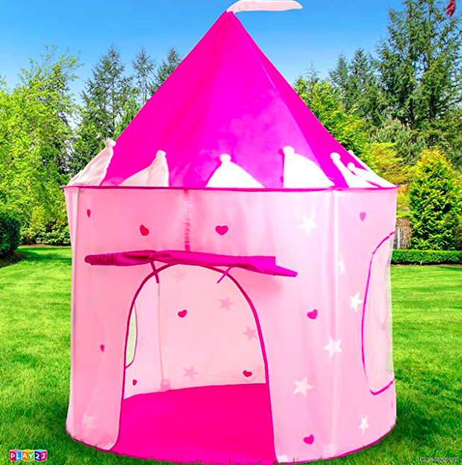 Chrissy Teigen’s Pink Princess Castle Tent On Instagram Stories