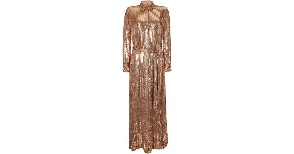Cynthia Bailey's Gold Sequin Dress