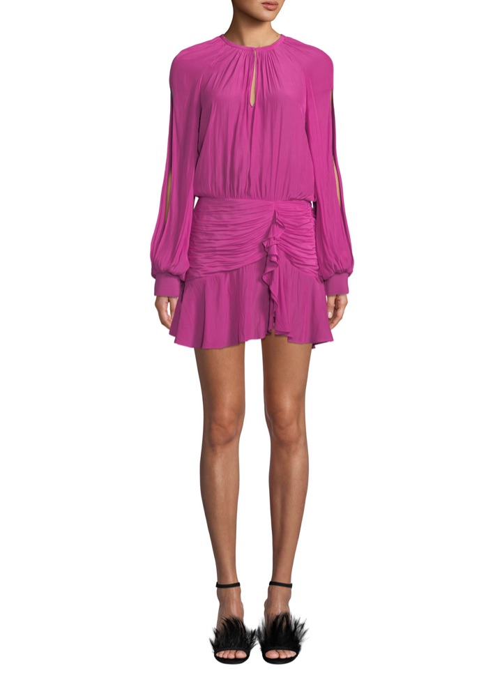 Giuliana Rancic's Pink Long Sleeve Dress | Big Blonde Hair