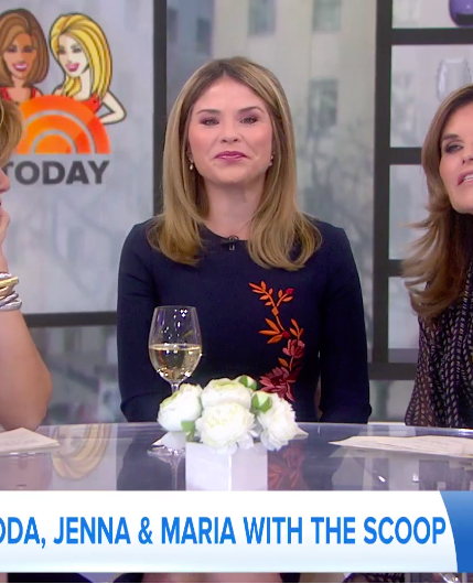 Jenna Bush Hagers Blue Floral Embroidered Dress