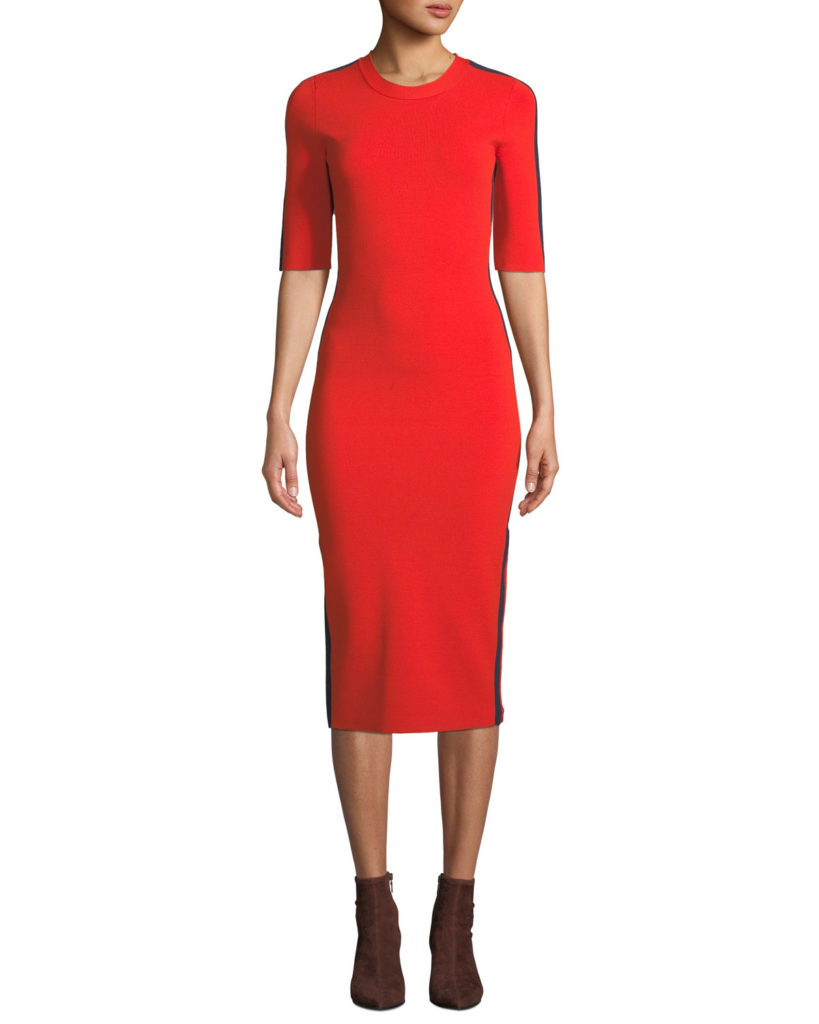 Jill Martin's Red Side Striped Dress