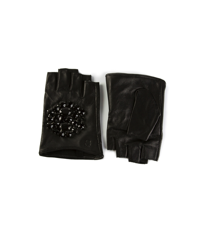 Moira Rose's Crystal Embellished Fingerless Gloves