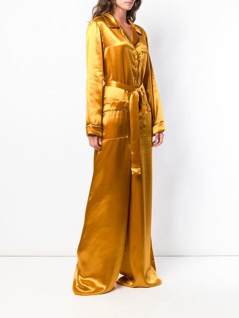 Nene Leakes' Orange Silk Jumpsuit