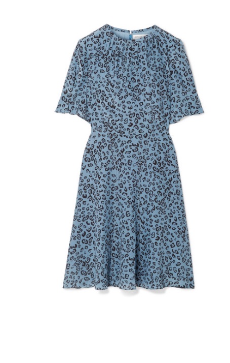 Savannah Guthrie's Blue Leopard Print Dress