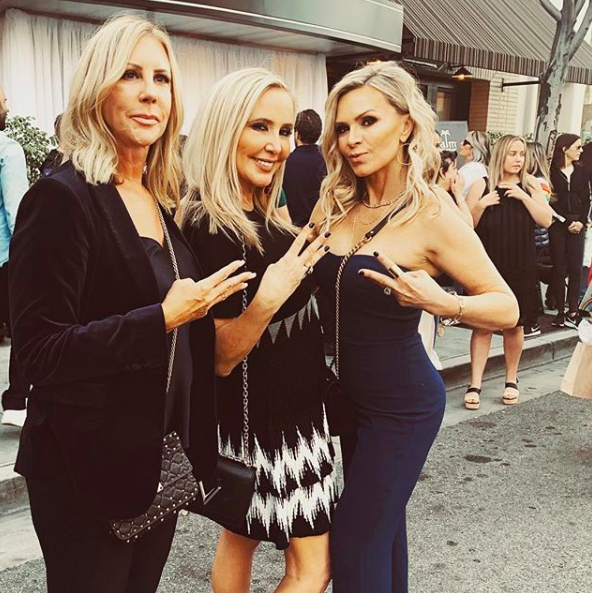 Tamra Judge's Jumpsuit at Andy Cohen's Baby Shower