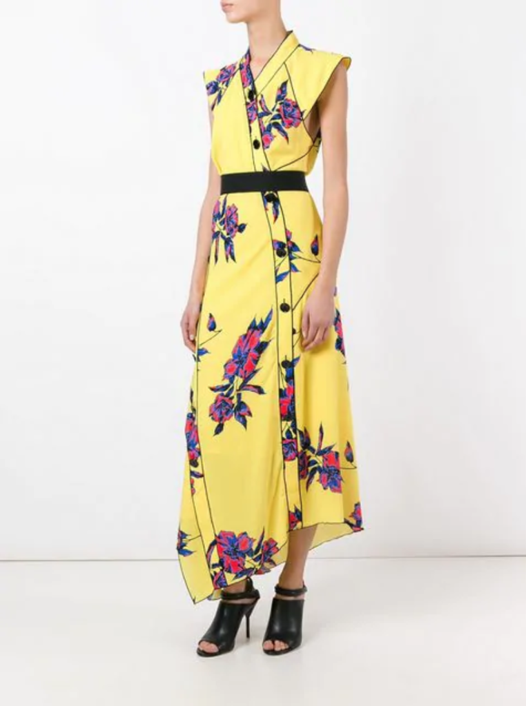 Tracy Shapoff’s Yellow Floral Dress