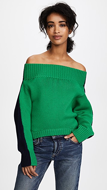 Tracy Tutor Maltas Green and Blue Sweater