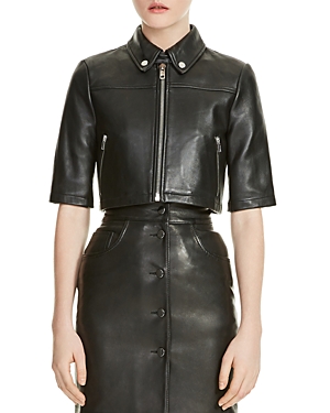 Veronica Newell's Short Sleeve Leather Jacket