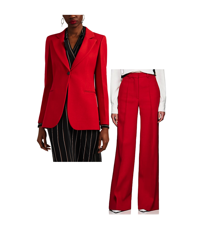 Victoria Beckham’s Red Suit
