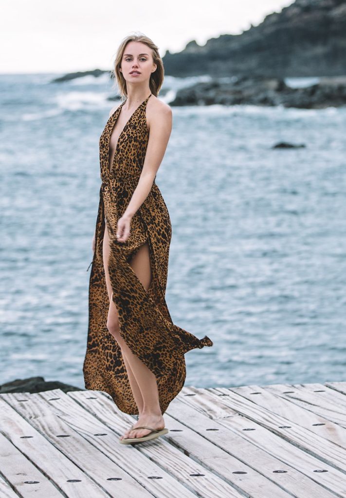 Kristen Doute's Leopard Maxi Dress