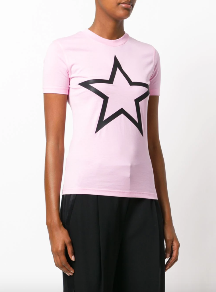 Dorit Kemsley’s Pink Star Print Shirt