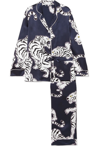 Erika Girardi's Tiger Print Pajama Outfit