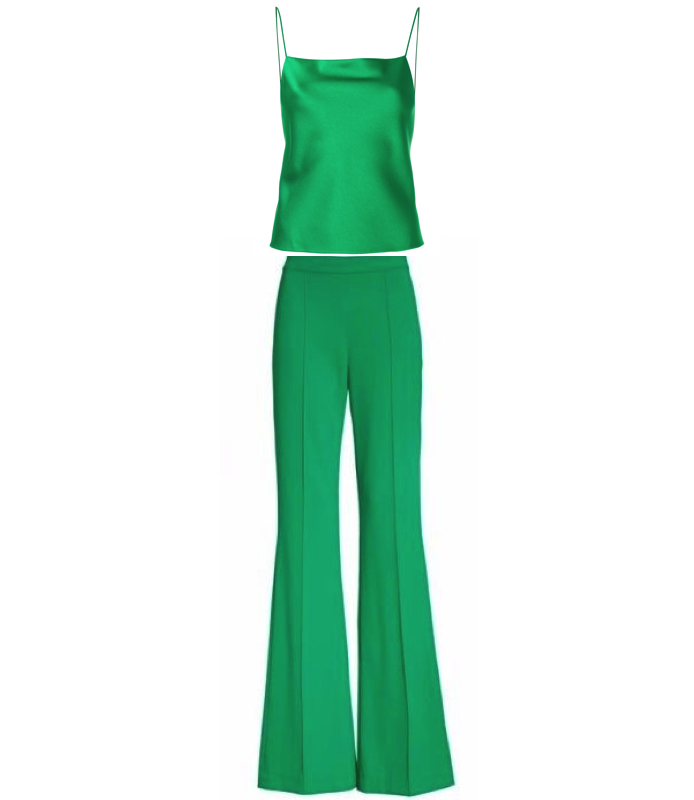 Jackie Goldschneider’s Green Outfit