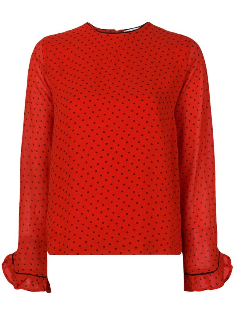 Bendita Top - Red Polka Dot