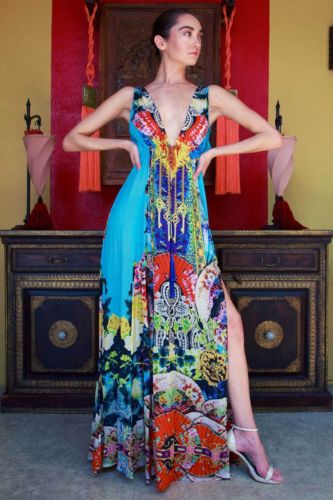 Melissa Gorga's Printed Maxi Dress