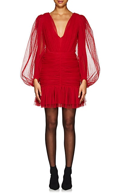 Morgan Stewart's Red Tulle Dress