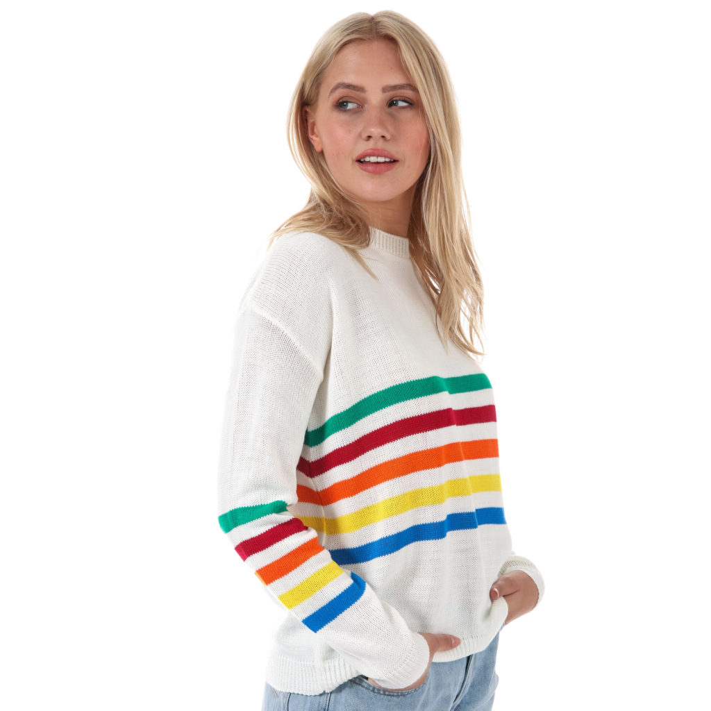 Tayshia Adams’ Rainbow Striped Sweater