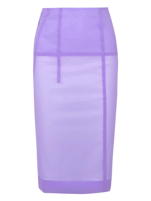 Busy Clothing Womens Dark Purple Pencil Skirt