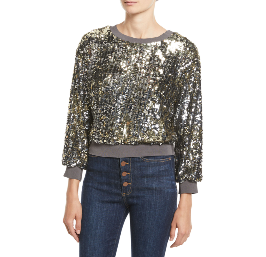 Melissa Gorga’s Gold Sequin Sweatshirt