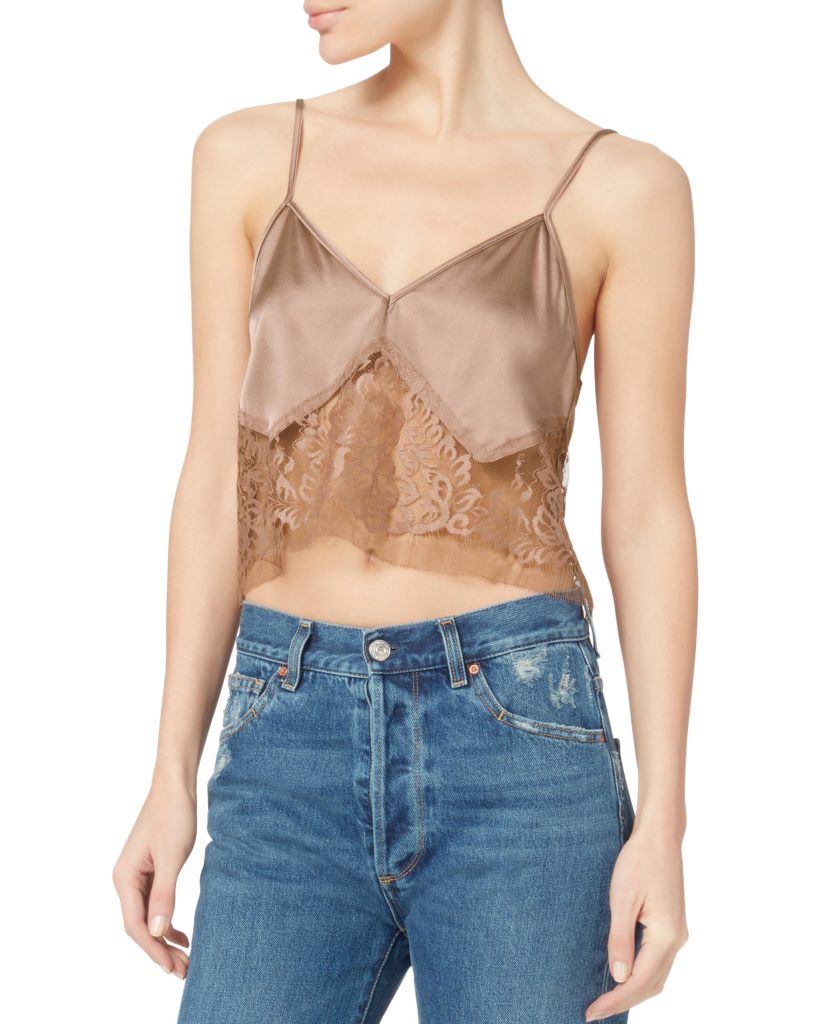 Tinsley Mortimer's Pink Lace Cami Top