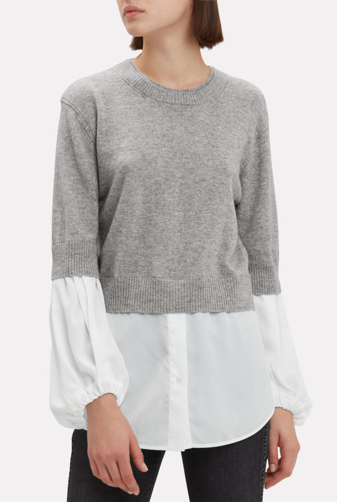 Tinsley Mortimer’s Grey Layered Sweater