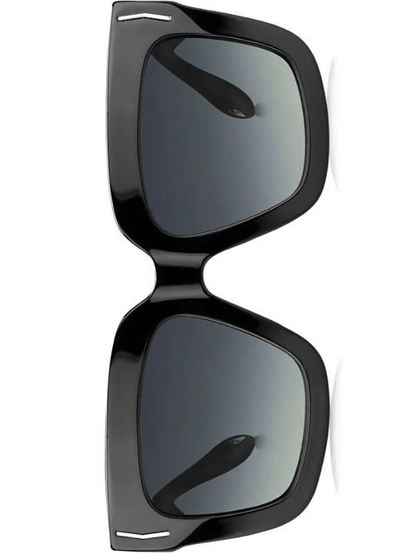 Tracy Tutor’s Black and Silver Sunglasses