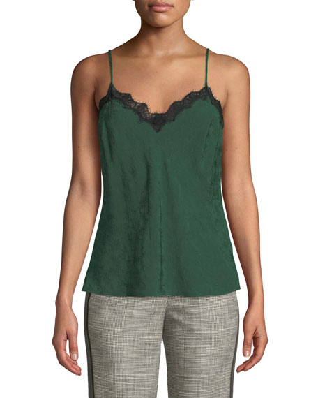 Denise Richards' Green Lace Cami