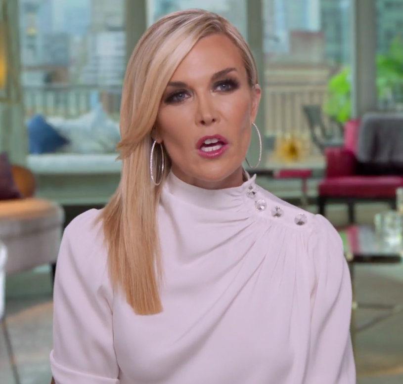Tinsley Mortimer's White Silk Confessional Top