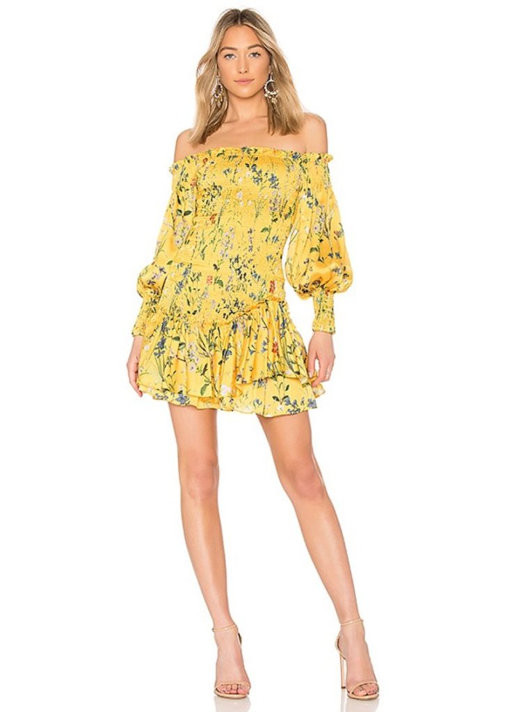 Kyle Richards' Yellow Floral Dress