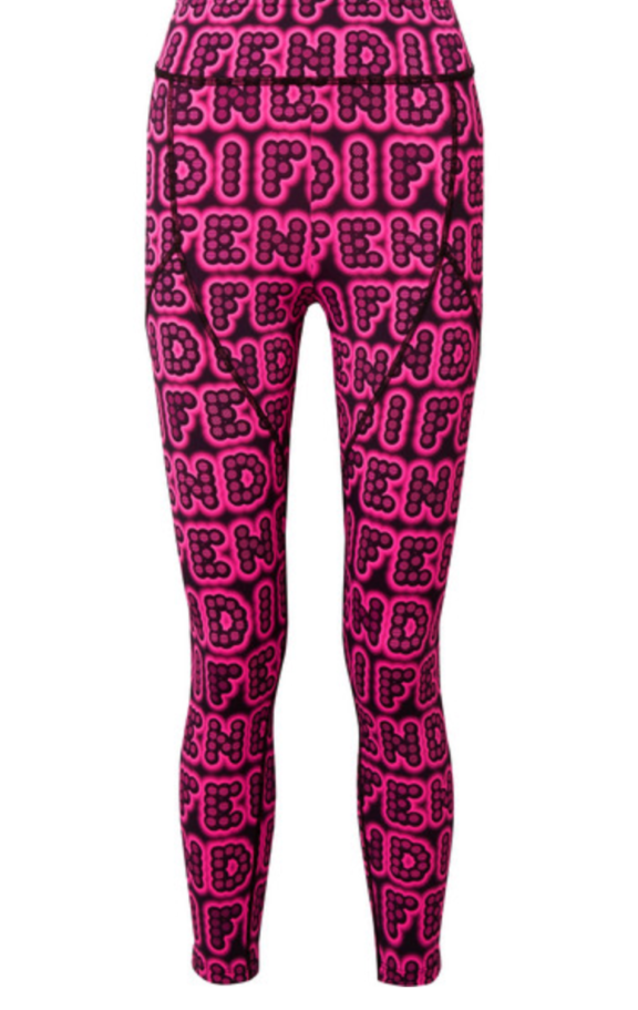 Erika Jayne Girardi's Neon Pink Logo Leggings