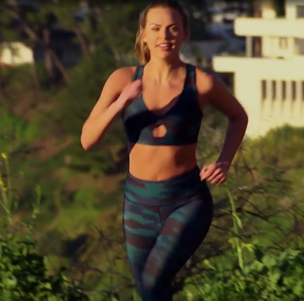 Hannah Brown's Camo Workout Top and Leggings