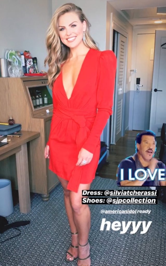 Hannah Brown’s Red Dress on American Idol