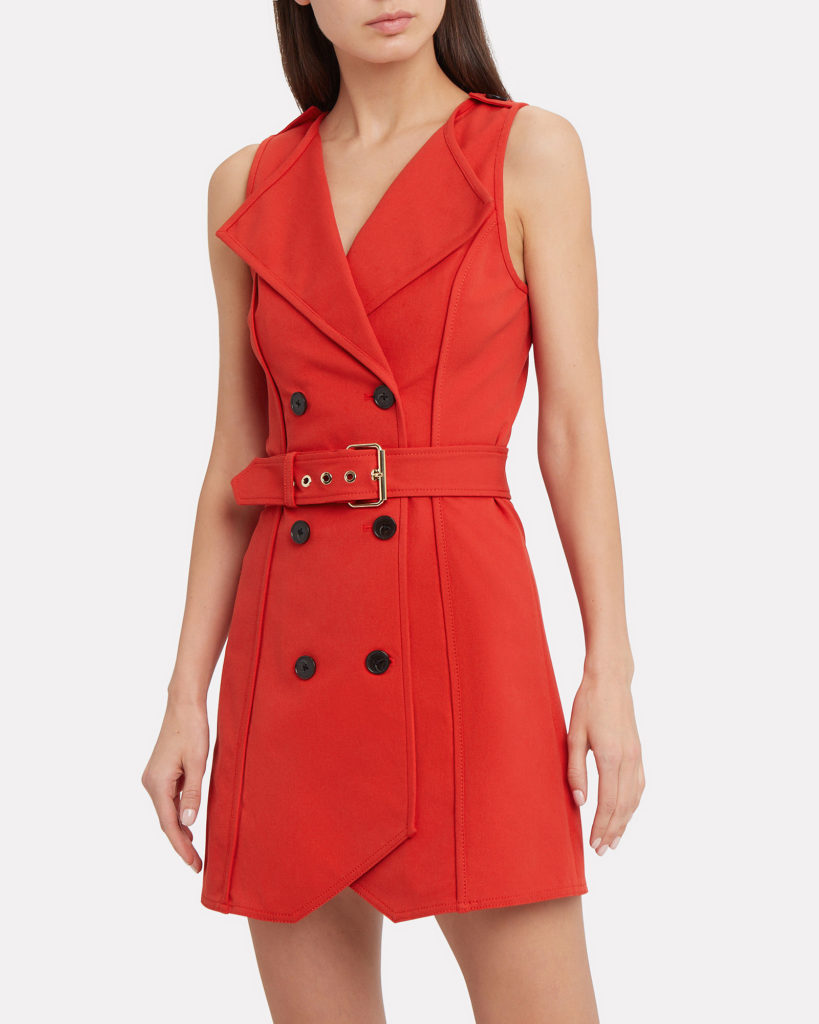 Hannah Brown’s Red Trench Dress on Daily Pop