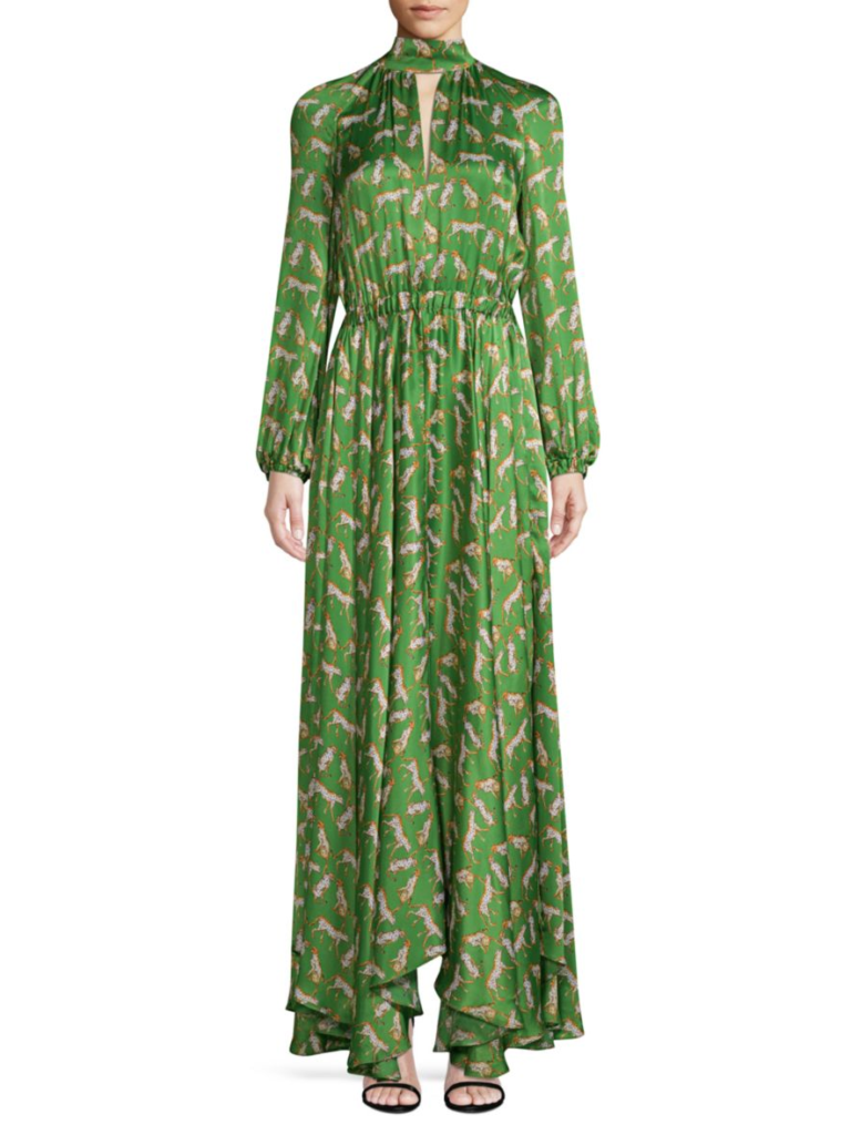Kathryn Dennis’ Green Cheetah Print Dress