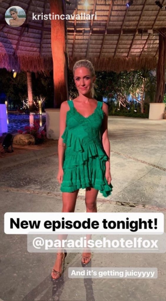 Kristin Cavallari's Green Lace Dress