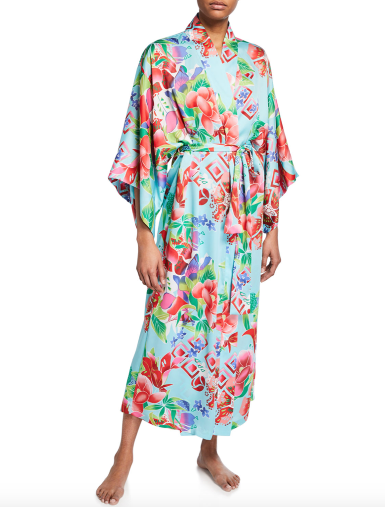 Tinsley Mortimer's Floral Silk Robe